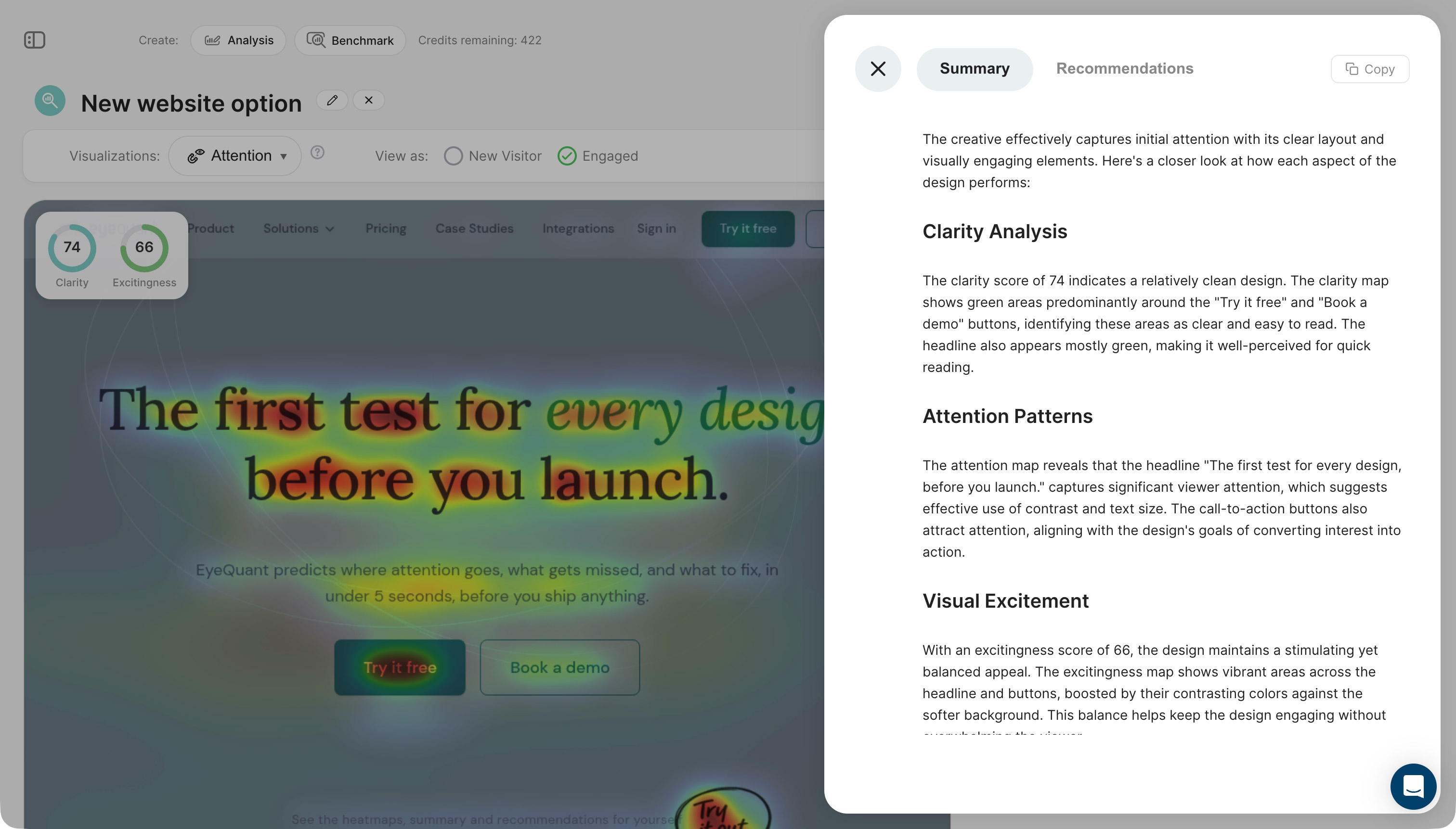 EyeQuant analysis