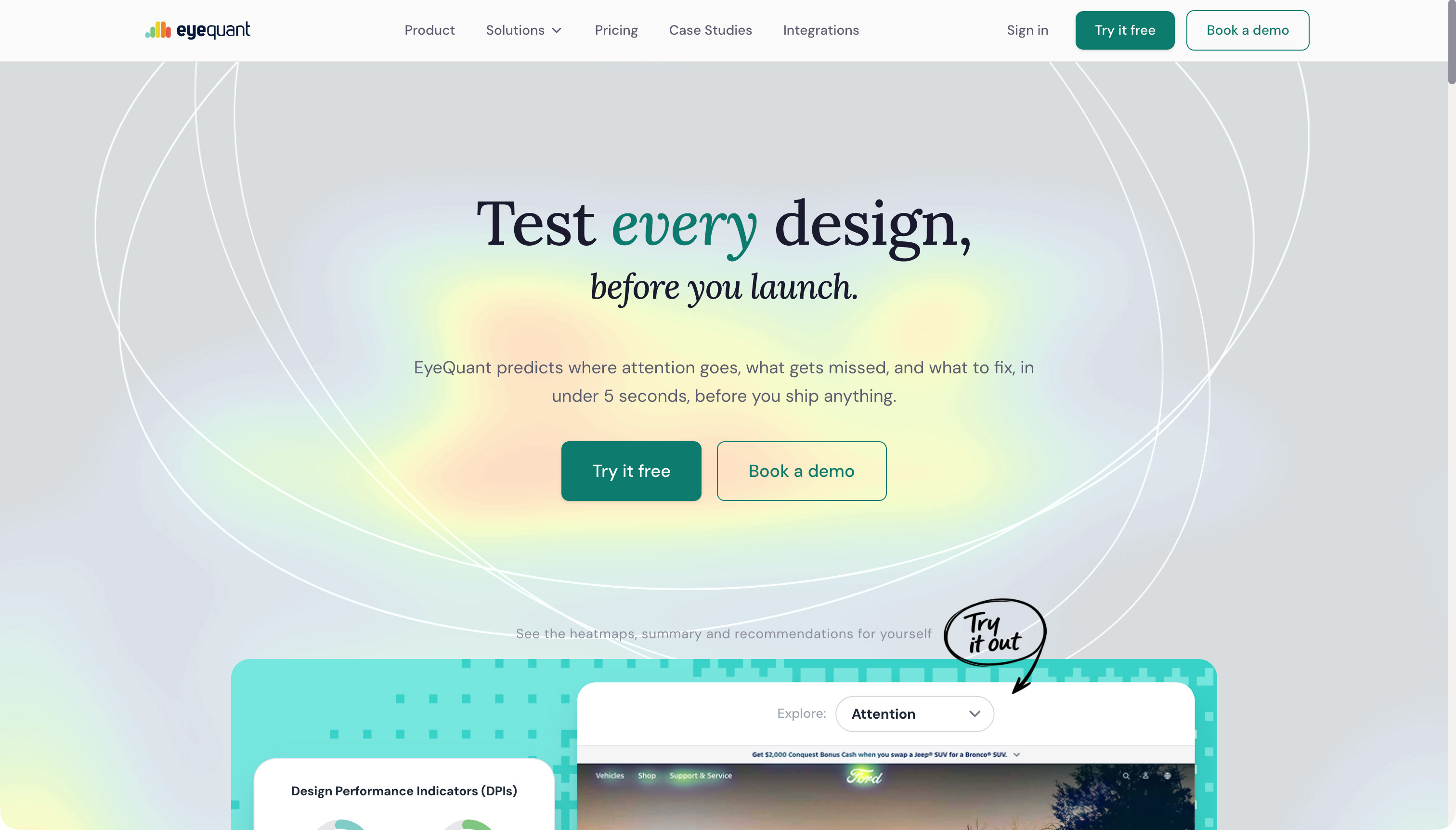 EyeQuant website