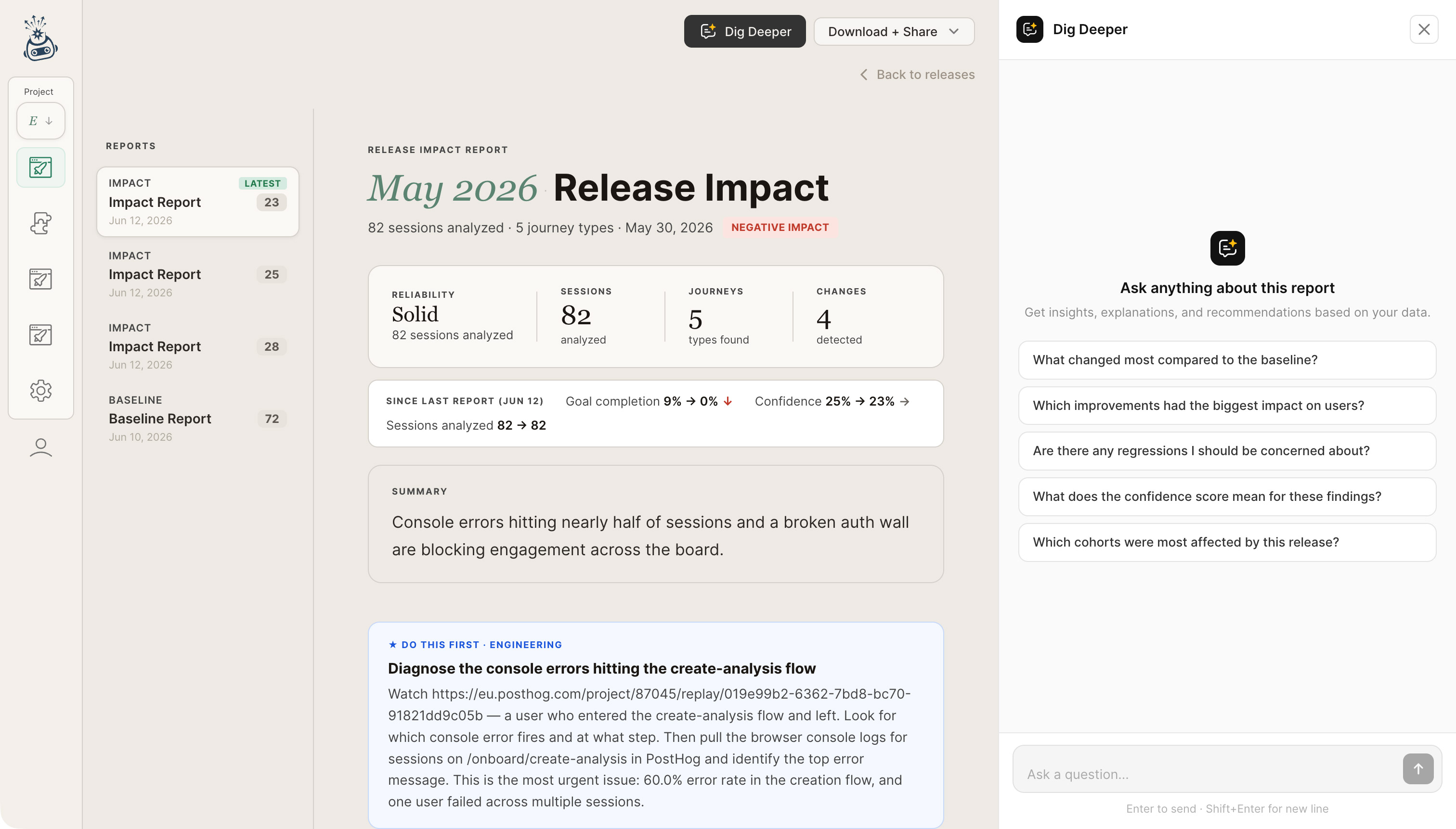 UXSense release report