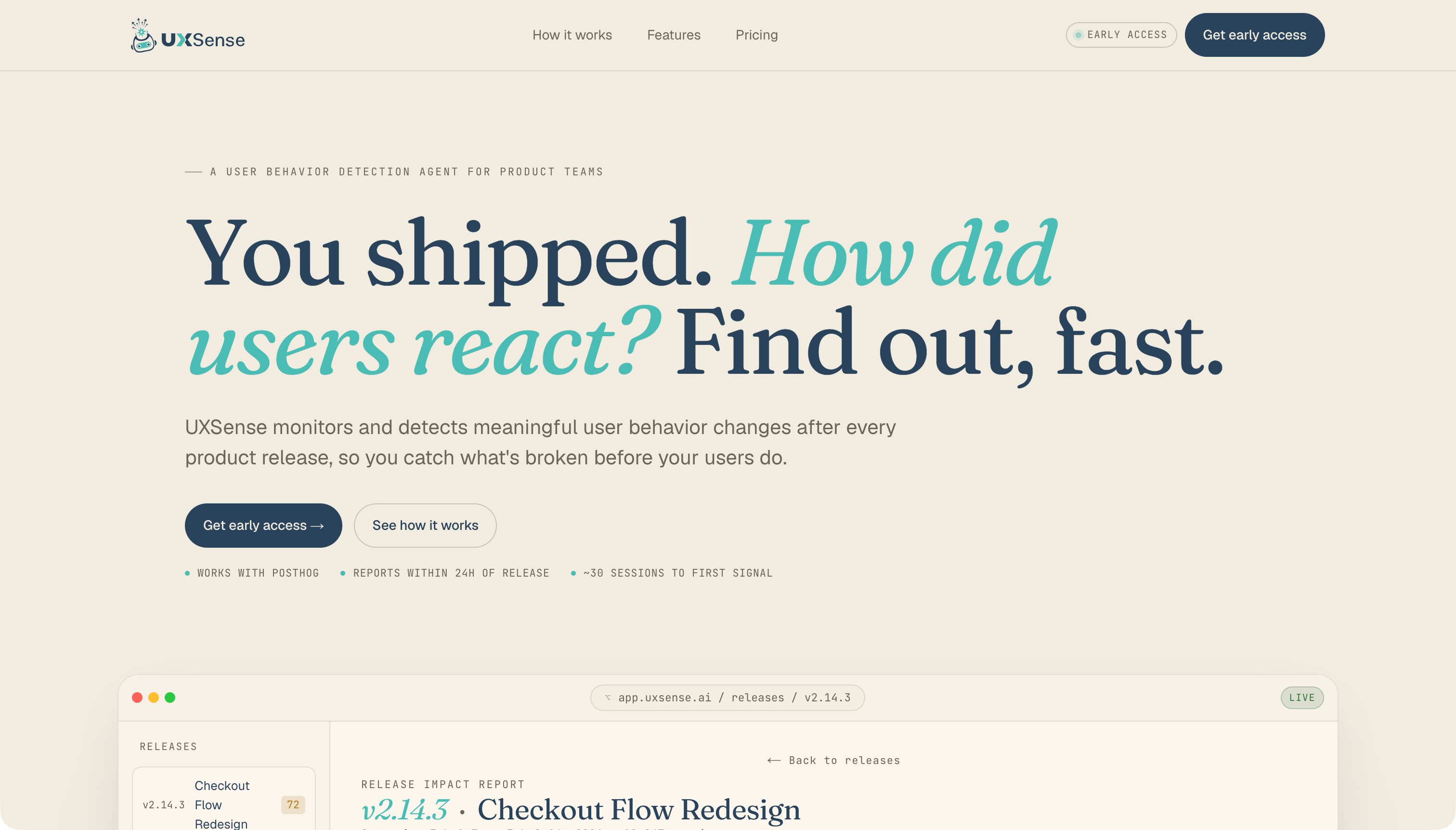 UXSense website